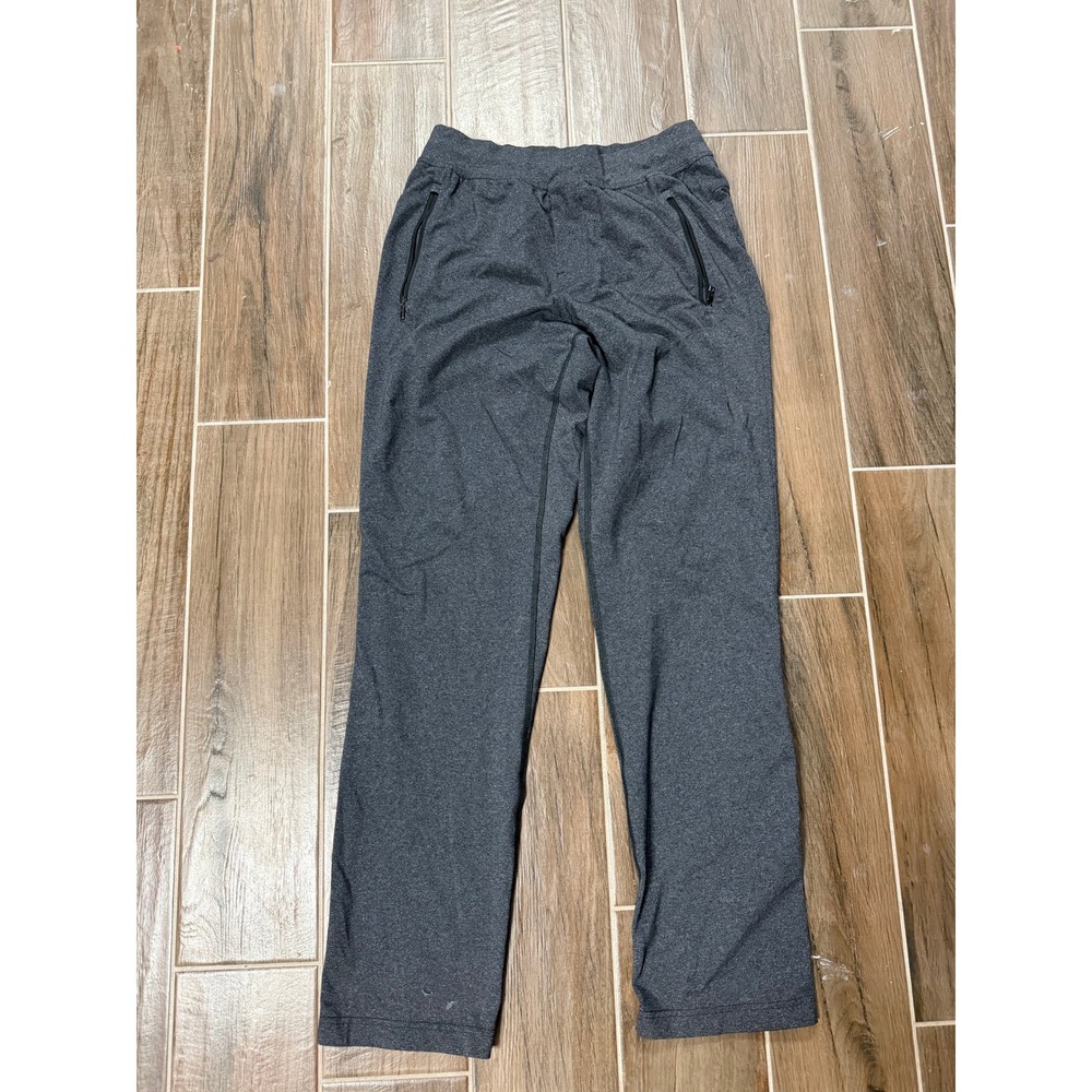 Lululemon ABC Jogger Pants Mens Medium Charcoal Grey Heathered Zipped Pockets